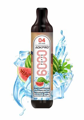 soplo 15ml 6000 el 5 por ciento de nicotina Vape Juice Watermelon Puff Bars 600mAh