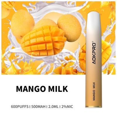 El soplo Vape disponible 500mAh del sabor 20mg Nic Salt 600 del mango del melocotón precargó
