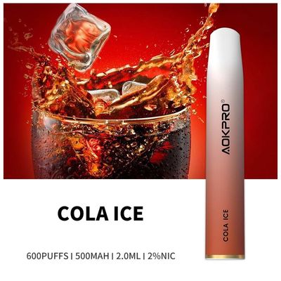 Los binarios TPD Vape de la nicotina el 2% condimentaron soplos de la vaina 600 del vaporizador