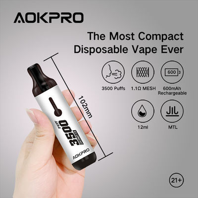 Hielo de coco Vapes disponible condimentado de acero inoxidable Pen Nic Salt el 3%