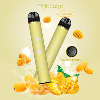 el mango de la caja 600mAh Rechargeble de la barra del soplo de 8ml Eliquid 3000 condimentó Vape