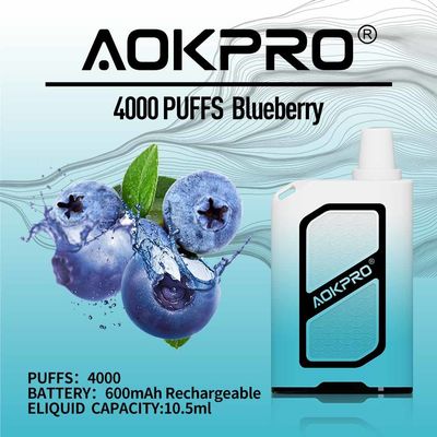 el arándano 4000 de la fuerza 50mg sopla la nicotina disponible el 5% de las vainas de Vape