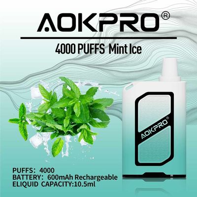 Tipo-c soplos 600mAh del Usb de Mesh Coil Sub-Ohm 15ml de la pluma 4000 de la vaina de Vape