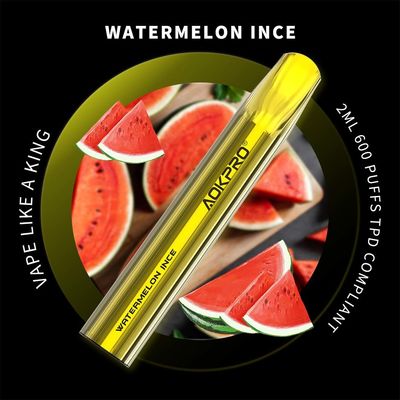 pluma del hielo 500mah Vape de Nic Disposable Pod Device Watermelon de la sal 2ml