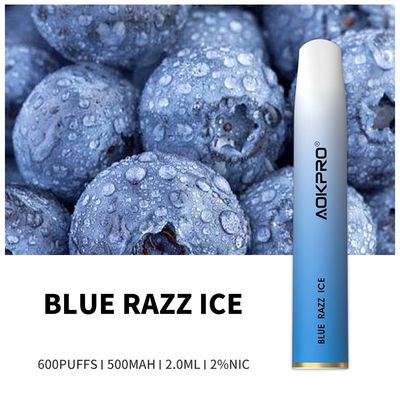 Soplo no recargable Vape disponible Pen Salt Nic de 1.6Ohm 500mah 600 el 3%