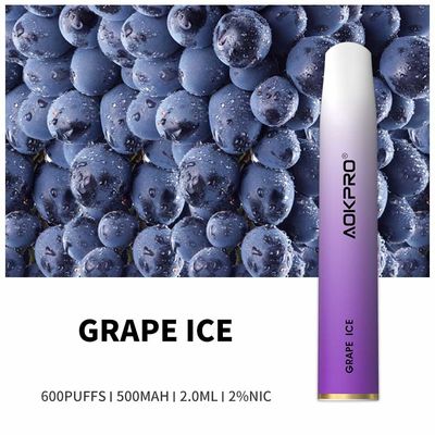 Aprobación disponible Drenaje-activada de Vape UKCA del soplo de la uva 600