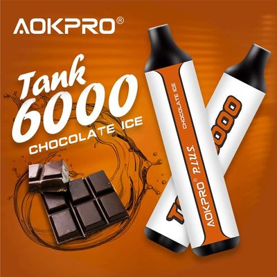 1.2ohm enredan 6000 el soplo Vape disponible Pen Chocolate Ice Flavor
