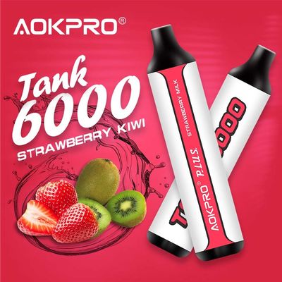 La barra disponible Kiwi Strawberry 15ml del soplo de Vape del soplo de los SS PCTG 6000 prellenó