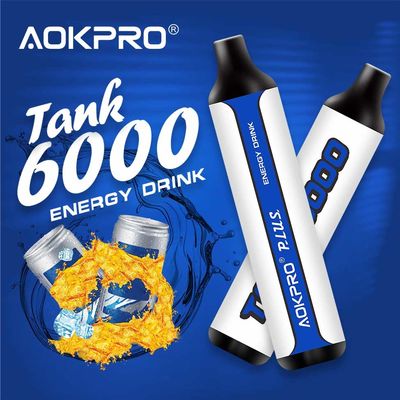 Pluma disponible USB-C de Vape de la nicotina del 5% que carga 6000 barras del soplo 16 sabores