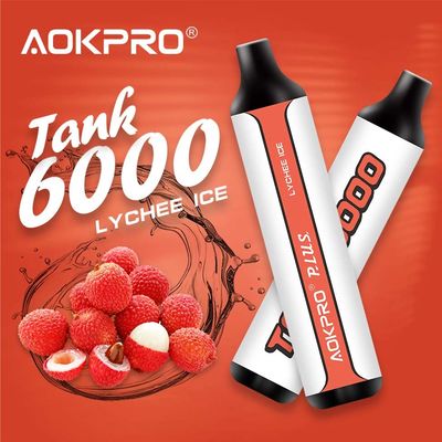 Tipo-c disponible de acero inoxidable Mesh Coil portuario de la pluma de Vape de 6000 soplos de PCTG