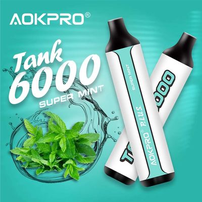 Pluma disponible 600mAh de Vape USB-C Vape del soplo de AOKPRO Mesh Coil 6000